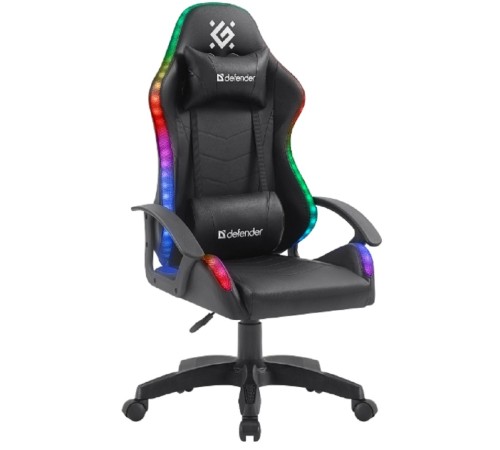 Игровое кресло Factor X RGB,Черный,класс 2,PU DEFENDER