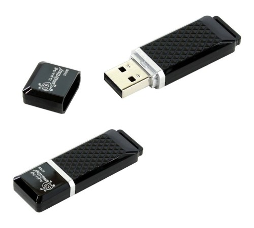 Smartbuy USB Drive 32Gb Quartz series Black SB32GBQZ-K Smartbuy USB Drive 32Gb Quartz series Black SB32GBQZ-K