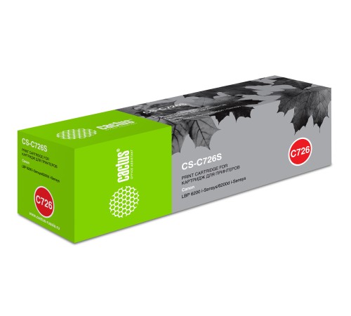 Картридж лазерный Cactus CS-C726S 726 черный (2100стр.) для Canon LBP-6200/6200D