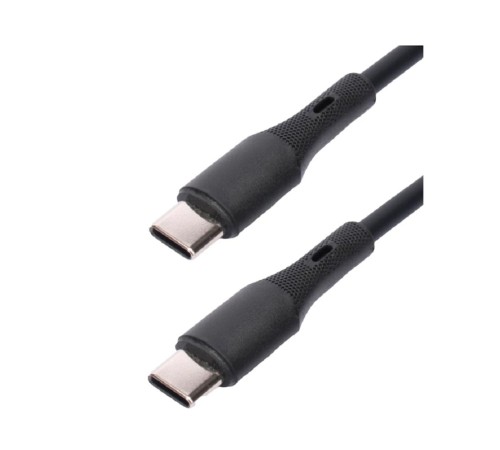 Cablexpert Кабель USB2.0 Type-C/Type-C, 3А, 65Вт, PD/QC3.0, силиконовый, медь, 1м, черный, пакет (CC-USB2S-CMCM-1M-BK) Cablexpert Кабель USB2.0 Type-C/Type-C, 3А, 65Вт, PD/QC3.0, силиконовый, медь, 1м, черный, пакет (CC-USB2S-CMCM-1M-BK)