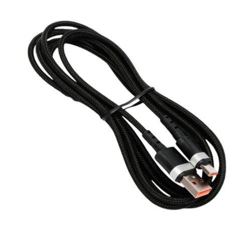 Cablexpert Кабель USB2.0, AM/Type-C, 6A, 66Вт, QC3.0, оплетка, медь, 1.8м, черный, пакет (CCP-USB2-AMCM-66W-1.8M)