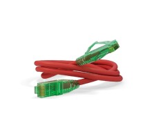 Кабельная сборка Hyperline PC-LPM-UTP-RJ45-RJ45-C6a-1M-LSZH-RD Патч-корд U/UTP, Cat.6a (100% Fluke Component Tested), 10G, LSZH, 1м, красный