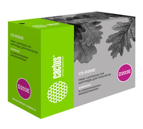 Картридж лазерный Cactus CS-D203L MLT-D203L черный (5000стр.) для Samsung SL-M3820D/M3820ND/M4020ND/M4020NX