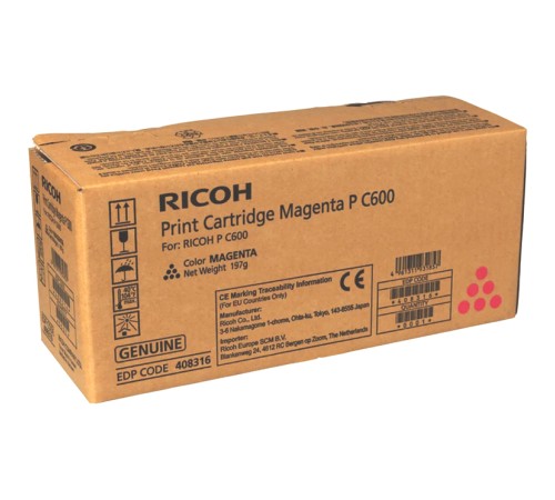 Тонер тип P C600 малиновый (12К) Ricoh P C600 (408316)