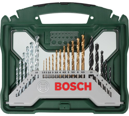 Набор принадлежностей Bosch X-Line-50 50 предметов (жесткий кейс) Набор принадлежностей Bosch X-Line-50 50 предметов (жесткий кейс)