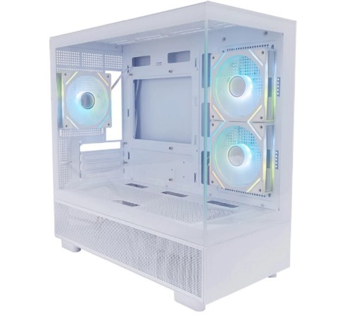 1STPLAYER MIKU Mi5 ARGB White / mATX / 3x120mm ARGB fans / Mi5-WH-2FC7R-W-1FC7-W