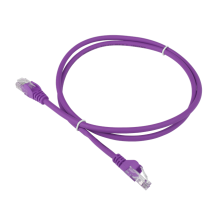 Патч-корд LANMASTER LSZH UTP кат.6, 0.5 м, фиолетовый