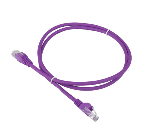 Патч-корд LANMASTER LSZH UTP кат.6, 0.5 м, фиолетовый