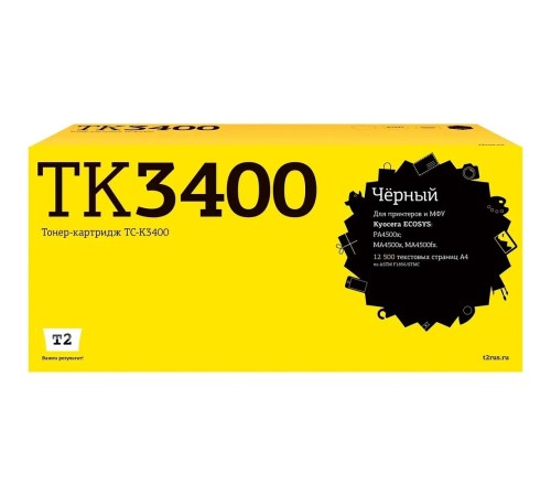TC-K3400 Тонер-картридж T2 для Kyocera ECOSYS PA4500x/MA4500x/MA4500fx (12500 стр.) с чипом