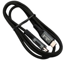 Cablexpert Кабель USB2.0 Type-C/Type-C, 5А, 240Вт, PD3.1/QC4.0, медь, оплетка, 1м, черный (CCP-USB2.0-240W-1M)