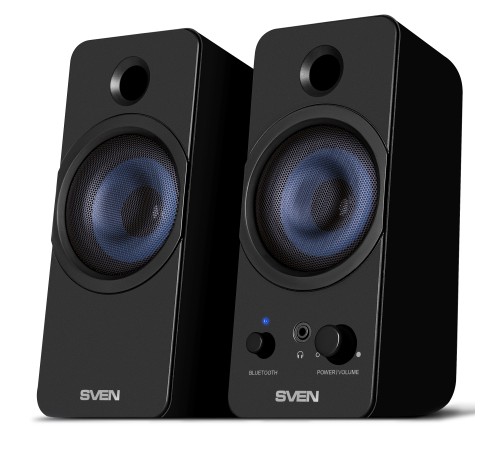 АС SVEN 431, чёрный, USB, акустическая система 2.0, мощность 2x3 Вт(RMS), Bluetooth Sven SV-016296