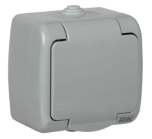 Iek ERA12-K03-16-54 РСш12-2-А Розетка 1-ая с з/к откр. уст. 16А IP54 AQUATIC