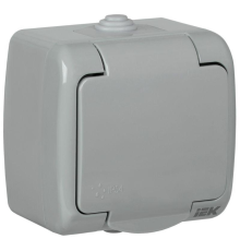 Iek ERA12-K03-16-54 РСш12-2-А Розетка 1-ая с з/к откр. уст. 16А IP54 AQUATIC