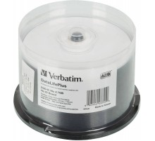 Диск DVD-R Verbatim 4.7Gb 16x Cake Box (50шт) Printable (43755)