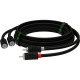 GCR Кабель 5.0m аудио 2 х RCA / 2 х RCA, черный (GCR-54131)