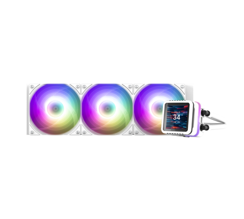 Система охлаждения Zalman CPU Liquid Cooler 360mm, ARGB, LCD Display, white