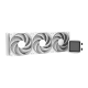 Система охлаждения Zalman CPU Liquid Cooler 360mm, ARGB, LCD Display, white