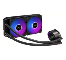 Exegate EX298224RUS Комплект водяного охлаждения ExeGate BlackWater-240V3.PWM.ARGB (3 PIN 5V ADDRESSABLE RGB подсветка, LGA2066/2011/1366/1150/1151/1155/1156/1200/1700/1851/AM4/AM5/FM1/FM2/FM2+/AM2/AM