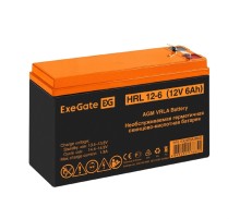 Exegate EX297554RUS Аккумуляторная батарея ExeGate HRL 12-6 (12V 6Ah 1224W, клеммы F2)