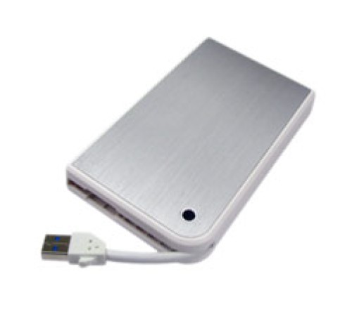 AgeStar 3UB2A14 (White/silver) Мобил рек  usb3.0 to 2,5"hdd SATA алюминий [10605]