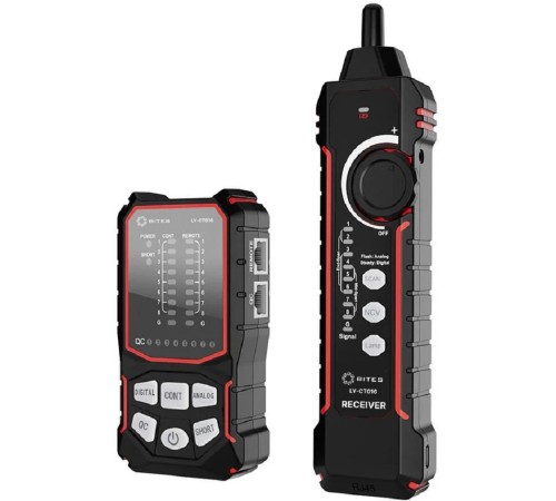 5bites Тестер-трассоискатель кабеля 5bites LY-CT016 UTP / STP / TEL / POE / NCV / PLUG TEST 5bites Тестер-трассоискатель кабеля 5bites LY-CT016 UTP / STP / TEL / POE / NCV / PLUG TEST