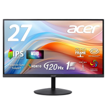 МОНИТОР 27" Acer SA272UG0bmiipx Black (IPS, 2560х1440, 120Hz, 1 ms, 178°/178°, 250 cd/m, 1300:1, +2xНDMI 2.0, +DP,MM)