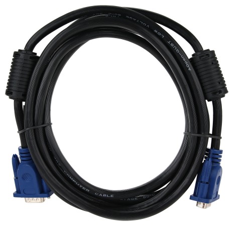 Кабель монитор-SVGA card (15M-15M) 3м 2 фильтра Aopen/Qust <ACG341AD-3M> VCOM AOpen VGA (m) - VGA (m) 3м (ACG341AD-3M)