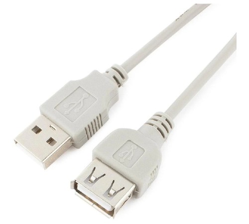 Кабель удлинит. USB 2.0 Gembird/Cablexpert CC-USB2-AMAF-6-N серый (1.8м, AM/AF, пакет) (CC-USB2-AMAF-6-N)