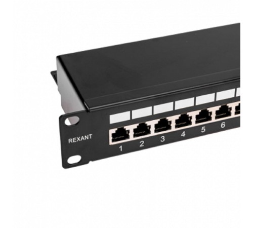 Rexant (02-0054) Панель коммутационная наборная 19", 1U, 24 порта, STP PRO
