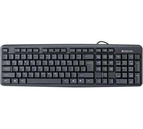 Defender Проводная клавиатура Element HB-520 USB RU,черный,полноразмерная USB Defender Element HB-520 USB (45522)
