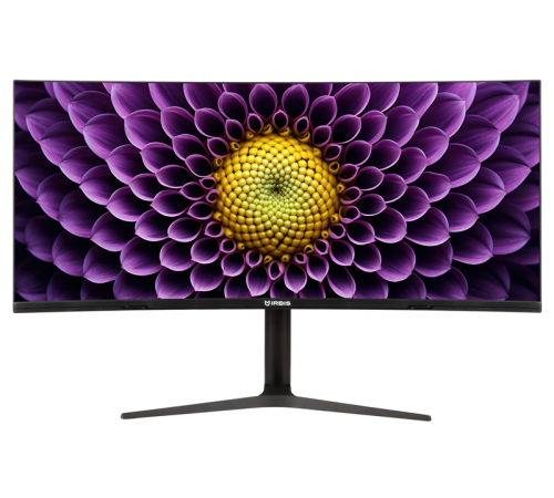 Монитор 38" IRBIS NobleView IPS 3840x1600, 75 Гц, 3 мс, 21:9, 300 кд/м², 1xHDMI, 1xDP, 1xUSB-C(65W), 2xUSB-A, 1xUSB-B, черный