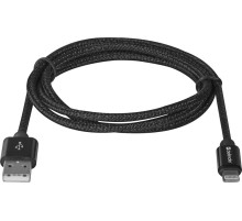 Кабель LIGHTNING TO USB2 1M BLACK ACH01-03T 87808 DEFENDER