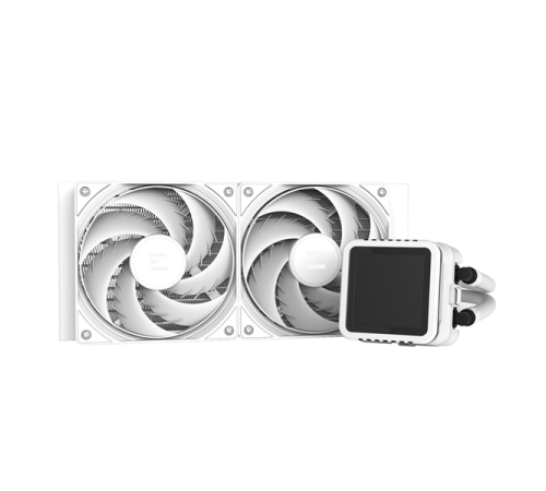 Система водяного охлаждения Zalman Alpha 2 A24 DS ARGB Soc-AM5/AM4/1151/1200/2066/2011/1700 белый 4-pin 29.7dB CU LCD 320W Ret (ALPHA2 A24 DS WHITE)