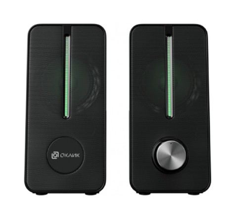 Oklick OK-120U 2.0 черный 6Вт