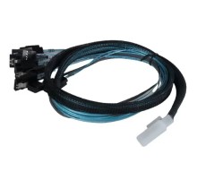 Procase CBL-SLSAS8-8SATA-10 Кабель для подключения корзин, SFF-8654 (Slimline SAS x8) к 8* SATA , 100 cm