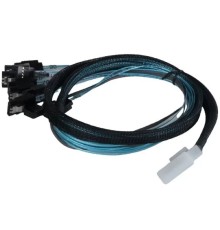 Procase CBL-SLSAS8-8SATA-10 Кабель для подключения корзин, SFF-8654 (Slimline SAS x8) к 8* SATA , 100 cm