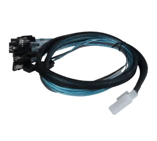 Procase CBL-SLSAS8-8SATA-10 Кабель для подключения корзин, SFF-8654 (Slimline SAS x8) к 8* SATA , 100 cm