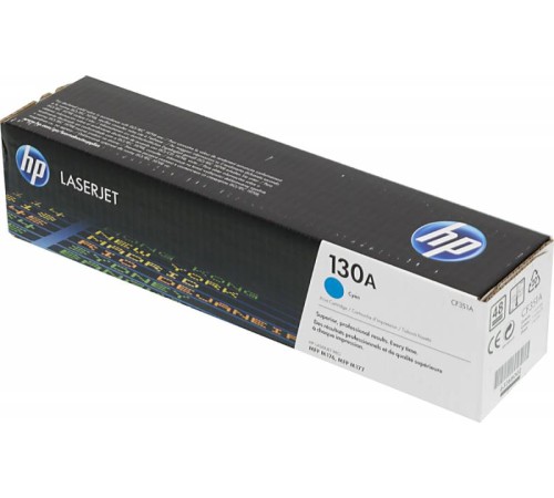 Картридж лазерный HP 130A CF351A голубой для HP M153/M176/M177 Картридж лазерный HP 130A CF351A голубой для HP M153/M176/M177