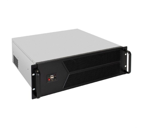 Exegate EX298407RUS Серверный корпус ExeGate Pro 3U450-12 <RM 19", высота 3U, глубина 450, БП 2U-400ADS, 2*USB>