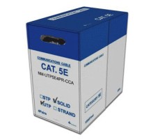 Кабель информационный Lanmaster NM-UTP5E4PR-CCA кат.5е U/UTP не экранированный 4X2X24AWG PVC внутренний 305м серый