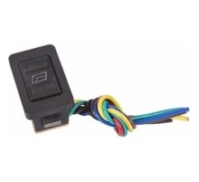 Rexant 36-4430 Выключатель (стеклоподъемника) клавишный 12V 20А (6с) (ON)-OFF-(ON)  черный  с подсветкой и проводом