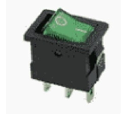 Rexant 36-2173 Выключатель клавишный 12V 15А (3с) ON-OFF зеленый с подсветкой Mini Rexant 36-2173 Выключатель клавишный 12V 15А (3с) ON-OFF зеленый с подсветкой Mini