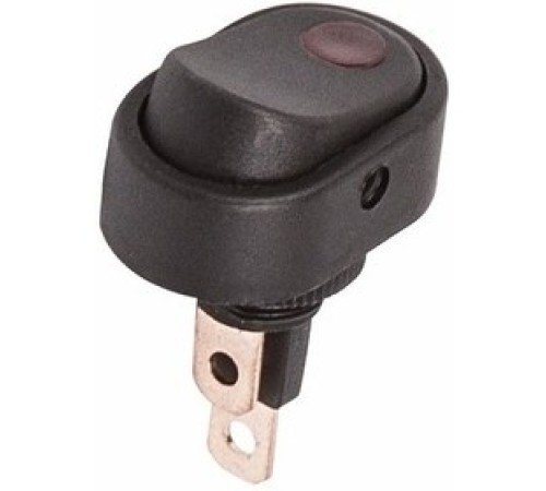 Rexant 36-2715 Выключатель клавишный 12V 30А (3с) ON-OFF черный ОВАЛ с красной подсветкой Rexant 36-2715 Выключатель клавишный 12V 30А (3с) ON-OFF черный ОВАЛ с красной подсветкой