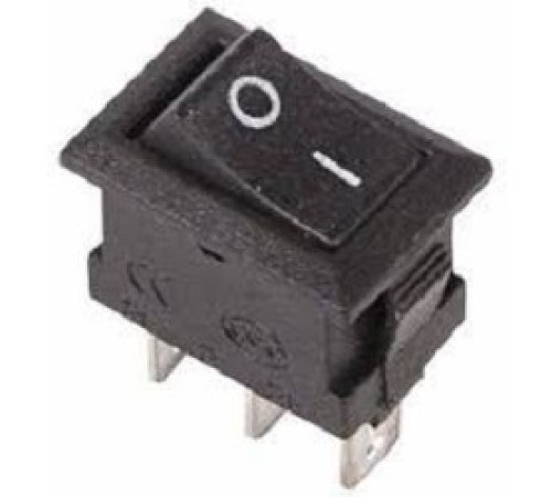 Rexant 36-2030 Выключатель клавишный 250V 3А (3с) ON-ON черный  Micro