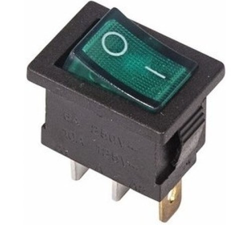 Rexant 36-2153 Выключатель клавишный 250V 6А (3с) ON-OFF зеленый с подсветкой Mini Rexant 36-2153 Выключатель клавишный 250V 6А (3с) ON-OFF зеленый с подсветкой Mini