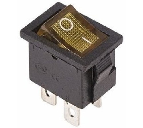 Rexant 36-2192 Выключатель клавишный 250V 6А (4с) ON-OFF желтый с подсветкой Mini Rexant 36-2192 Выключатель клавишный 250V 6А (4с) ON-OFF желтый с подсветкой Mini