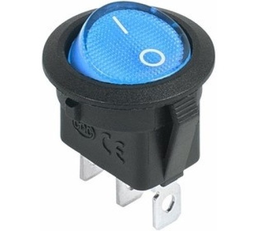Rexant 36-2586 Выключатель клавишный круглый 12V 20А (3с) ON-OFF синий с подсветкой (уп 10 шт) Rexant 36-2586 Выключатель клавишный круглый 12V 20А (3с) ON-OFF синий с подсветкой (уп 10 шт)
