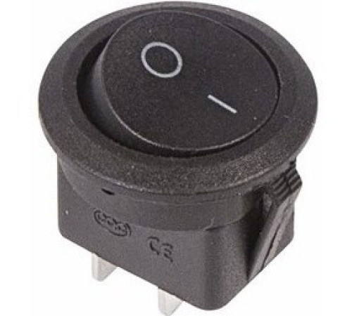 Rexant 36-2550 Выключатель клавишный круглый 250V 6А (2с) ON-OFF черный Rexant 36-2550 Выключатель клавишный круглый 250V 6А (2с) ON-OFF черный