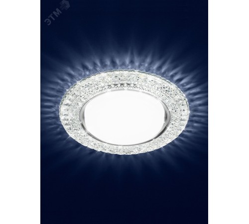 DK LD26 SL/WH Точечные светильники декор cо светодиодной подсветкой Gx53, прозрачный ЭРА Б0029638