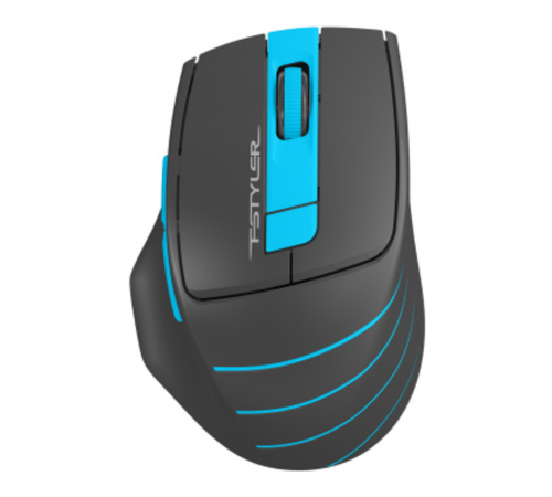 Мышь беспроводная A4Tech Fstyler FG30S grey/blue (USB, оптическая, 2000dpi, 6but, silent) (FG30S BLUE)